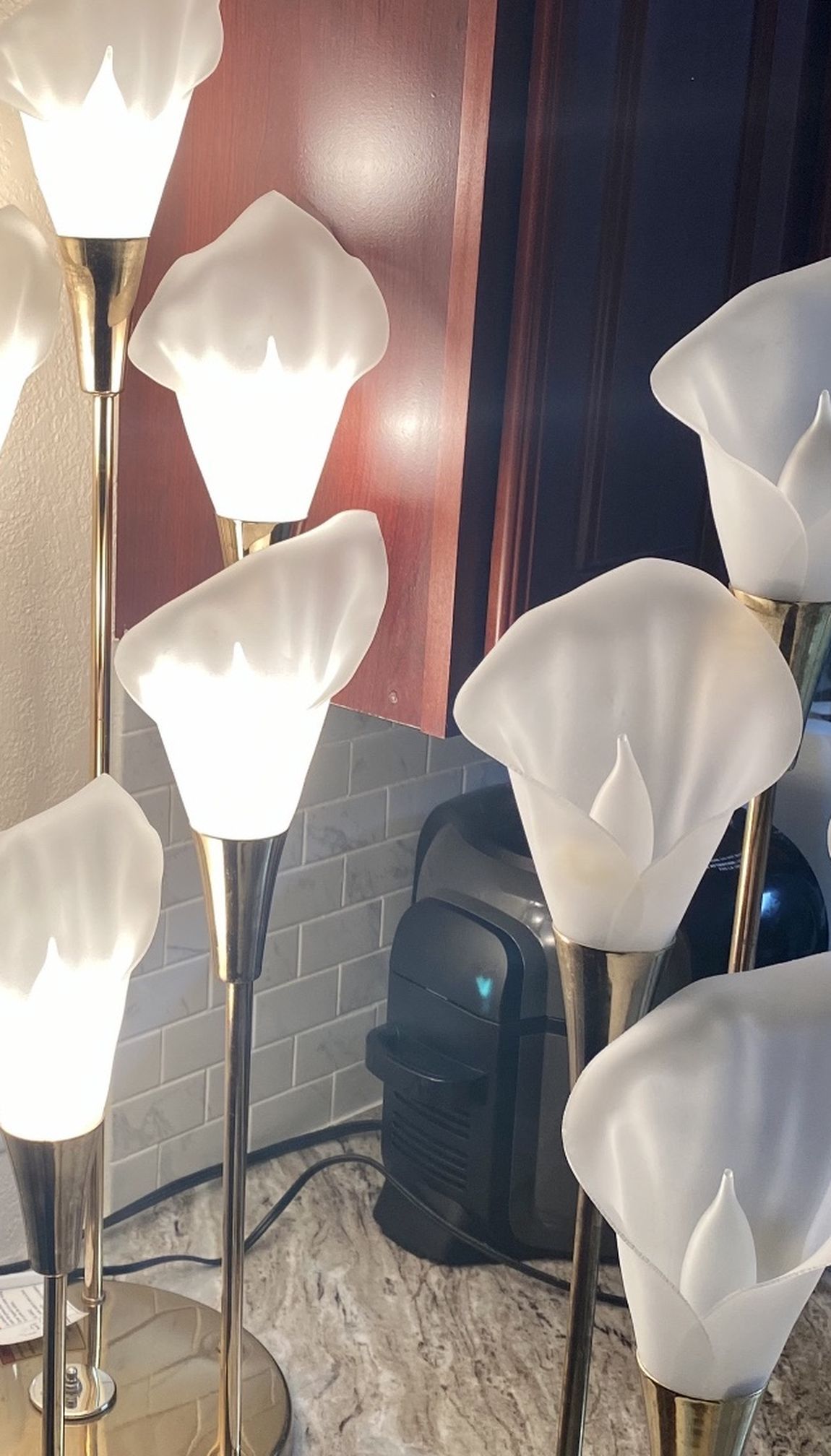 Vintage Calla lily Table Lamps ♥️