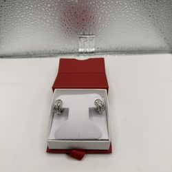 14Karat White Gold- Diamond Earrings For Sale!! 