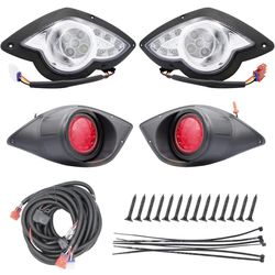 Drive-up Deluxe Golf Cart LED Light Kit for Yamaha G29 2007-2016 Gas or Electric Models Headlights Tail Light (12 Volt)