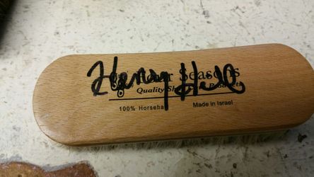 Signed Henry Hill Shoe Shine Brush jsa
