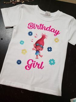 Trolls inspired birthday shirt