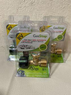 GasStop. Propane Tank Gauge with Leak Detector & Emergency Shut-Off.