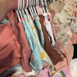 Baby Girl Clothes And Car Seat