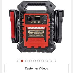 Viking 1700 Peak Amp Jump Starter with Air Compressor