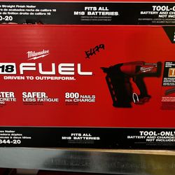 Milwaukee M18 Fuel Duplex Nailer Tool Only