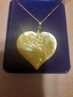 14k gold With Alabaster Pendant 