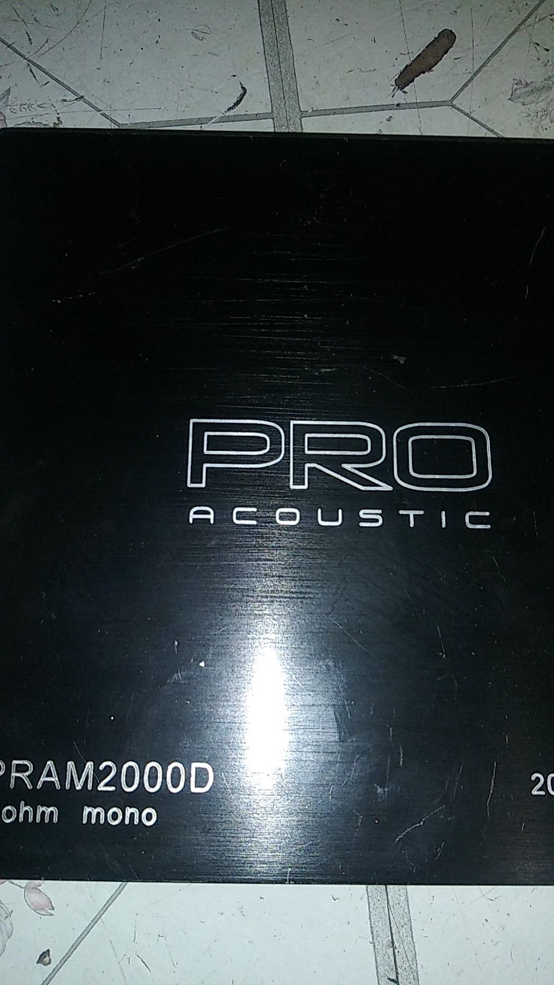 Pro Acoustic Pram 2000.D 1ohm stable monoblock