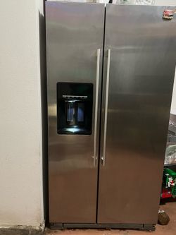 IKEA Side-by-Side Stainless Steel Fridge Water Dispenser Ice Maker