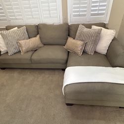 2-piece Olive Green Sectional