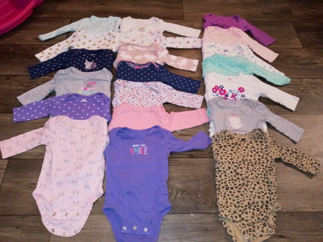 HUGE baby girl clothes lot size 3 months