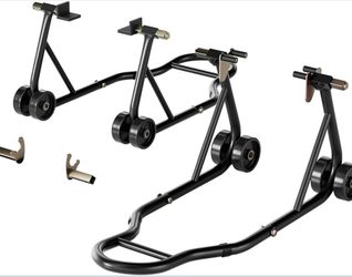 MOTORCYCLE STANDS (FRONT + BACK)