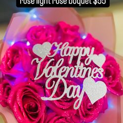 Valentines Rose Light Bouquet 
