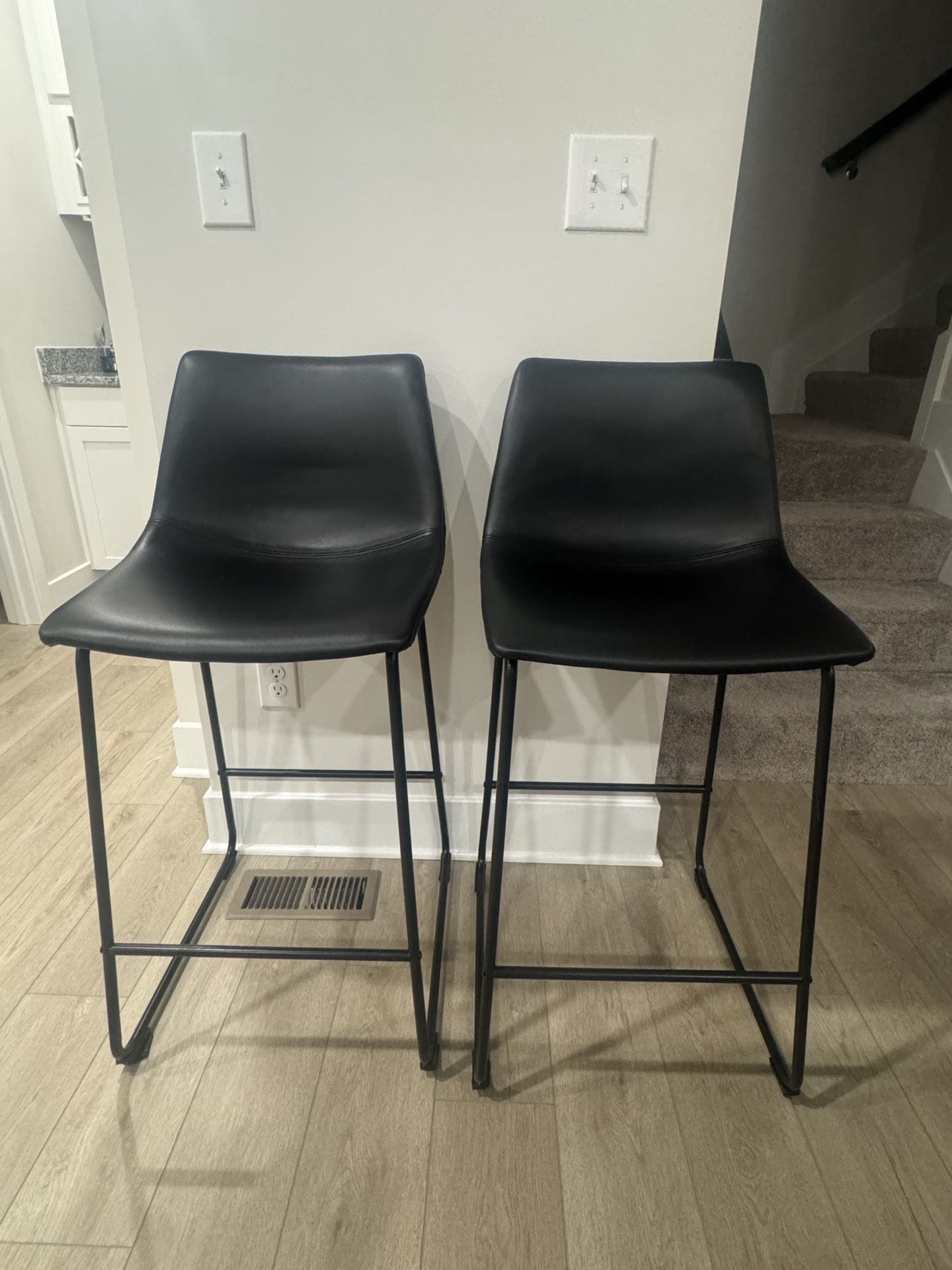 Set Of Black Barstools