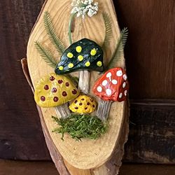 Handmade Mushroom Plaque