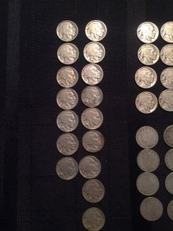 Buffalo nickels(29) V nickels (8)