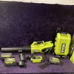 🧰🛠RYOBI 40V HP Brushless Whisper Series 190MPH/730CFM Blower & Backpack Battery w/(2)6.0Ah Batteries & Charger-NEW!-$350!🧰🛠