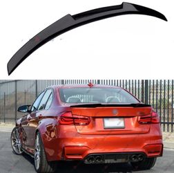M4 Style Rear Trunk Spoiler Wing Gloss Black For 12-18 BMW 3 Series F30 M3 F80