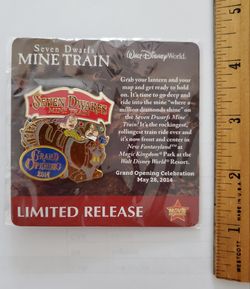 Disney Pin - Seven Dwarfs Mine Train, Grand Opening 2014