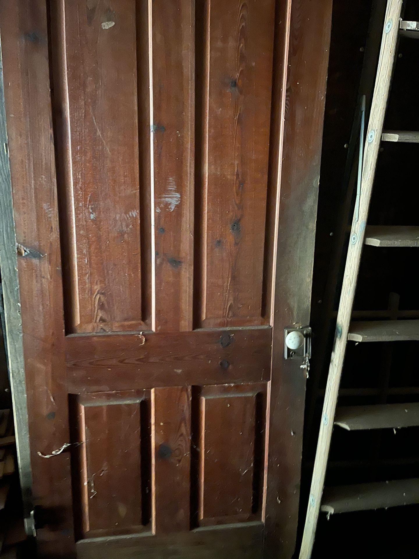 Antique Heart Pine Door