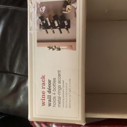 Metal Wine Rack . Wall Decoration.