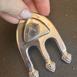 Vintage Sheffield Casserole Spoon Rest. The Sheffield Silver Co.; Silver Plate.