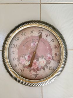 Decorative Indoor/Outdoor Wall Thermometer