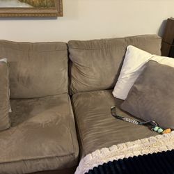 Large Grey Sectional Couch 