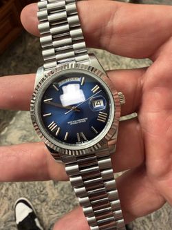 Blue Ombre Dial Watch
