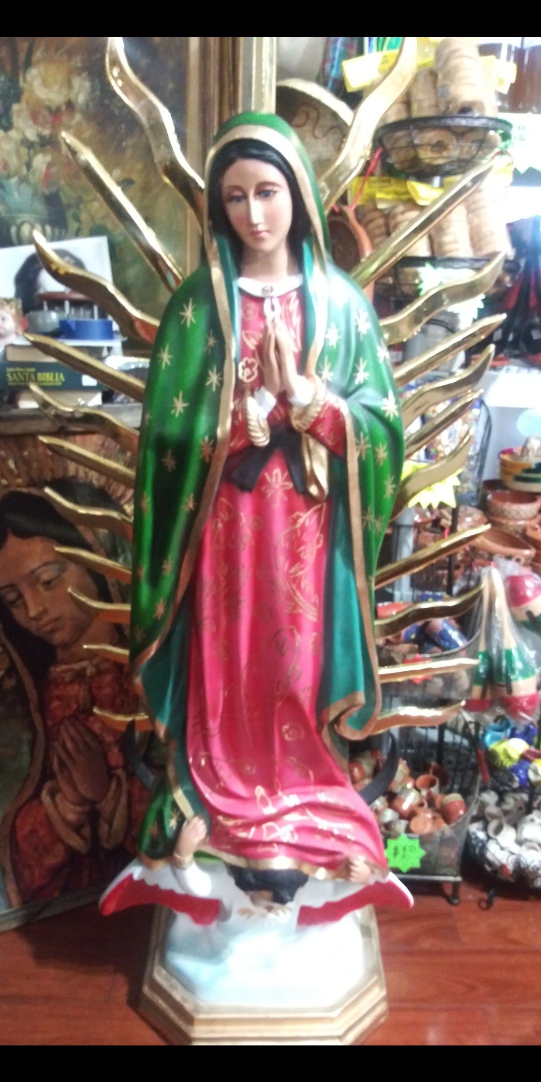 Virgen grande mide 5'pies