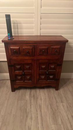 Real wood cabinet