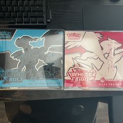 Pokemon Center Black Bolt and White Flare ETBs