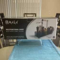 Outdoor grilling BBQ caddy.  New in its box.  Great to keep  all smoking and grilling accesories. Missing  tools clip.