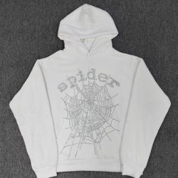 White Vvs Spider Hoodie 