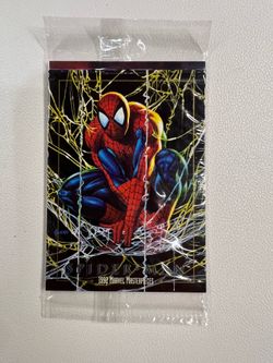 1992 Marvel Masterpieces Prototype Factory Sealed Pack, Spider-Man, Hulk, Wolverine