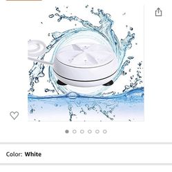 Portable Washing Machine Mini Washing 3in1 Dishwashers Mini Lights Ultrasonic Waves Convenient Travel Home Business Travel USB
