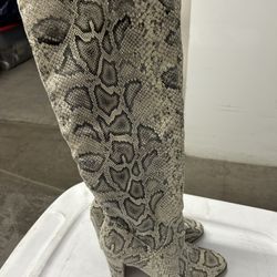 Express Vegan Leather Heeled Boots  women’s size 6.5