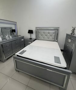 Juego de Cuarto Plateado