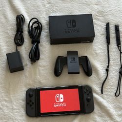 Nintendo Switch - Gray L + R Joy-Cons | Nintendo Switch Dock
