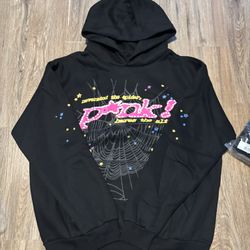 sp5der hoodie pink 