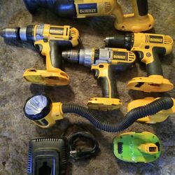 DEWALT POWER TOOLS BUNDLE! Battery Packs! Battery Chargers! Reciprocating Saw! Hammer Drills/Drivers