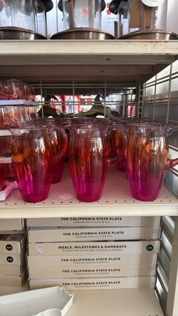 Hard Plastic Cups, And Pitcher