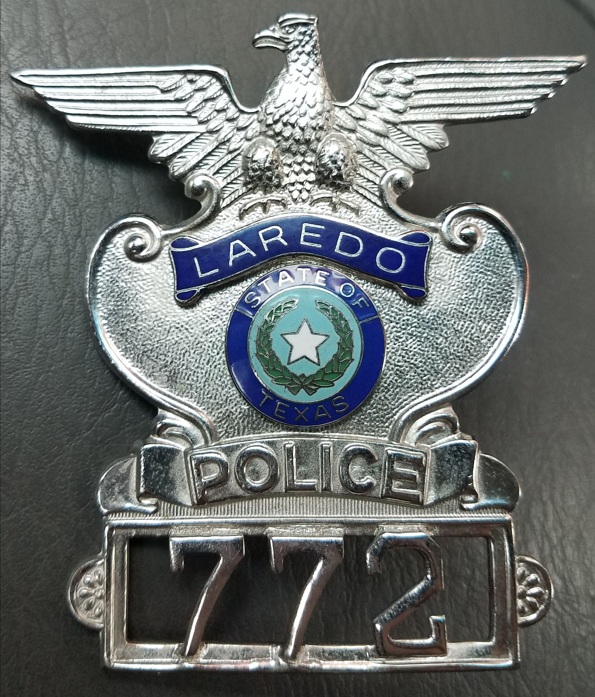 Laredo Texas State Police Badge Vintage