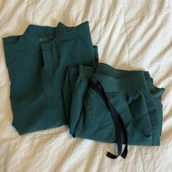 FIGS Scrubs XXS Forest Green