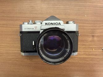 Konica Autoreflex T 35mm Film Camera + Hexanon AR 57mm f/1.4 Lens