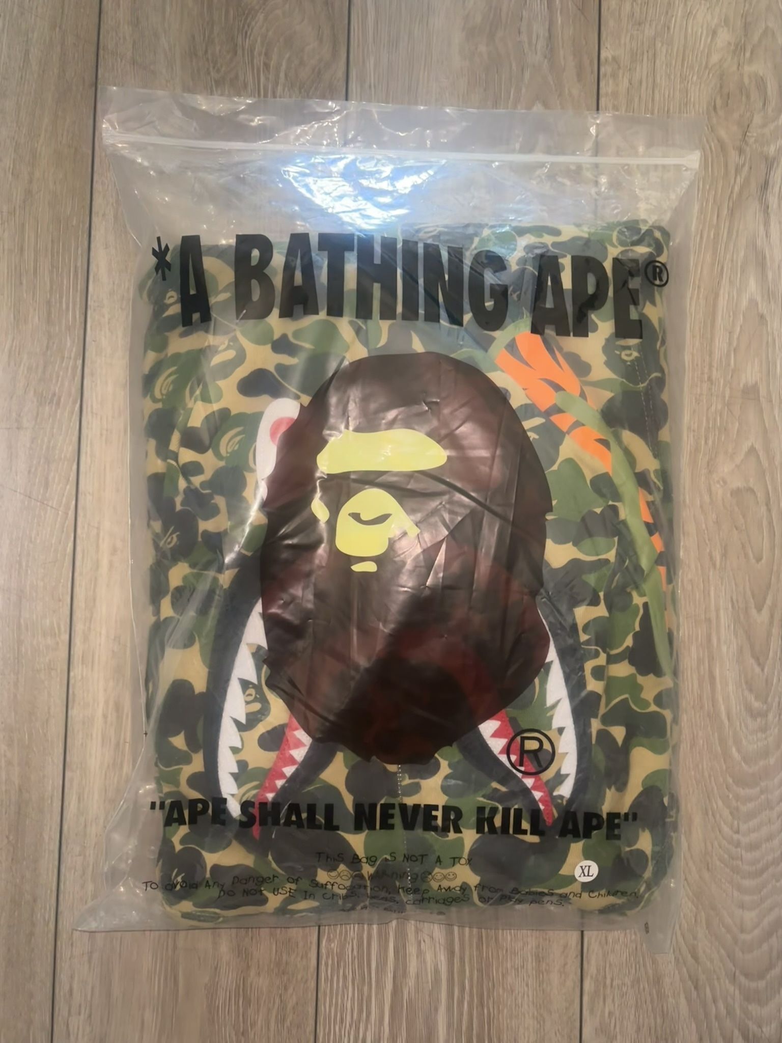 Green Bape Hoodie Xl