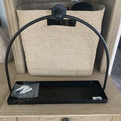 Pottery Barn Linden Shelf Matte Black Finish