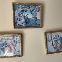 three arts paintings 14x12