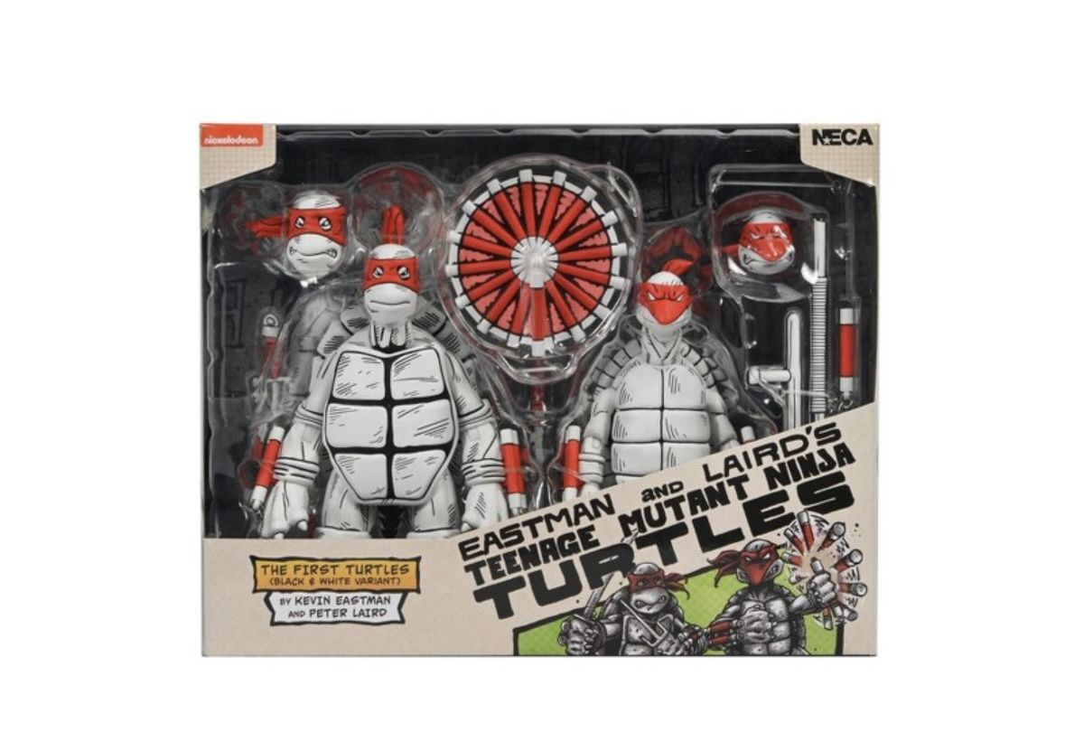 NECA: TMNT the First Turtles -black & White Variant 