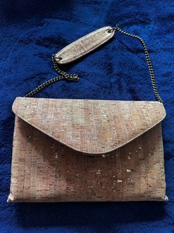Cork clutch purse