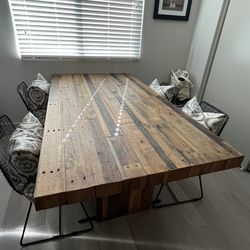 Reclaimed Solid Wood Dining Table
